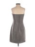 Zara 100% Polyester Metallic Silver Gray Cocktail Dress Size XS - photo 2
