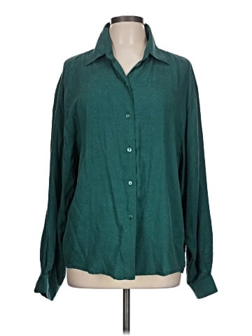 Casual Corner Long Sleeve Silk Top (view 1)