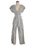 American Eagle Outfitters Stripes Silver Jumpsuit Size S - photo 1