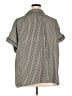 Max Studio 100% Polyester Houndstooth Gray Short Sleeve Blouse Size 3X - photo 2
