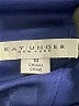 Kay Unger 100% Polyester Tropical Floral Blue Casual Dress Size 10 - photo 4