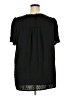 Assorted Brands 100% Polyester Black Short Sleeve Blouse Size 4X - photo 2