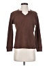 Madewell Brown Waffle Split-Neck Crop Tee Size XXS - photo 1