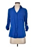 Express Blue 3/4 Sleeve Button-Down Shirt Size XS - photo 1
