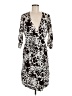 Tory Burch 100% Silk Animal Print Black Cocktail Dress Size 8 - photo 1