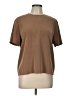 Kasper A.S.L. 100% Polyester Brown Short Sleeve Top Size 12 - photo 1