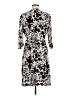 Tory Burch 100% Silk Animal Print Black Cocktail Dress Size 8 - photo 2