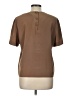 Kasper A.S.L. 100% Polyester Brown Short Sleeve Top Size 12 - photo 2