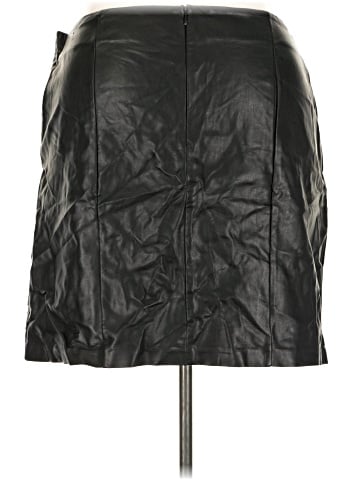 ELOQUII Faux Leather Skirt (view 2)