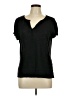 Sanctuary 100% Linen Black Short Sleeve Top Size L - photo 1