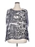 Sushiflower 100% Polyester Gray Long Sleeve Blouse Size 2X - photo 1