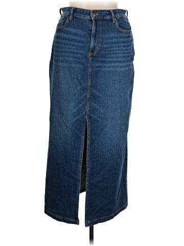 Lands' End Denim Skirt (view 1)