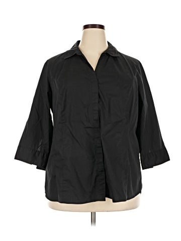 Riders by Lee 3/4 Sleeve Button-Down Shirt (view 1)
