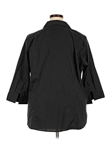 Riders by Lee 3/4 Sleeve Button-Down Shirt (view 2)