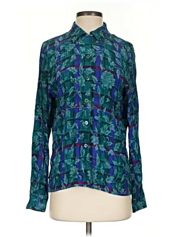 Carlisle Long Sleeve Silk Top (view 1)