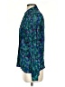 Carlisle 100% Silk Paisley Teal Long Sleeve Silk Top Size 4 - photo 5