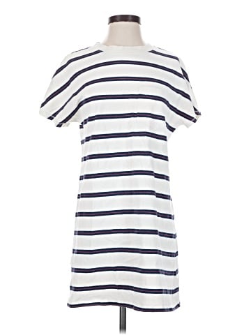 Madewell Tomboy Pocket Tee Dress in Stripe (view 1)