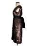 BCBGMAXAZRIA 100% Silk Metallic Black Cocktail Dress Size XXS - photo 5