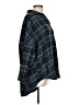 French Connection Plaid Blue 3/4 Sleeve Blouse Size L - photo 4