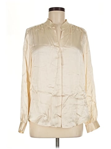 L'Agence Long Sleeve Silk Top (view 1)