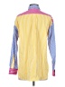 J. McLaughlin Color Block Yellow Long Sleeve Button-Down Shirt Size S - photo 2