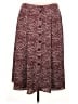 Talbots Animal Print Burgundy Casual Skirt Size 16W - photo 1