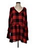 chic soul (chicsoul.com) 100% Polyester Red 3/4 Sleeve Blouse Size 3X - photo 1