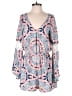 Sequin Hearts 100% Polyester Paisley Blue Romper Size M - photo 1