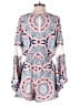 Sequin Hearts 100% Polyester Paisley Blue Romper Size M - photo 2