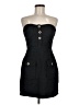 Aqua 100% Polyester Tweed Black Cocktail Dress Size M - photo 1
