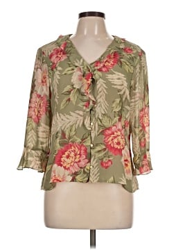 Jones New York Signature 3/4 Sleeve Silk Top (view 1)