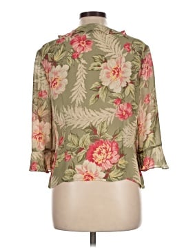 Jones New York Signature 3/4 Sleeve Silk Top (view 2)