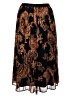 DR2 100% Polyester Paisley Brown Formal Skirt Size XL - photo 2