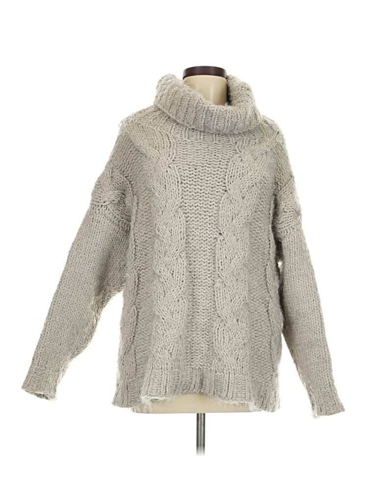 Pre-owned Antonio Melani Turtleneck Sweater In Gray