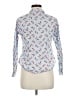 Boden 100% Cotton Print Blue Long Sleeve Blouse Size 6 (petite) - photo 2