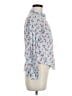 Boden 100% Cotton Print Blue Long Sleeve Blouse Size 6 (petite) - photo 4
