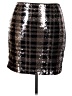 chic soul (chicsoul.com) 100% Polyester Tweed Brown Gold Formal Skirt Size 2X - photo 1