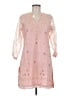Assorted Brands Pink 3/4 Sleeve Top Size M - photo 1