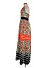 Eliza J 100% Polyester Print Orange Casual Dress Size 8 - photo 5
