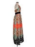 Eliza J 100% Polyester Print Orange Casual Dress Size 8 - photo 4