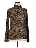 Gap Animal Print Brown Turtleneck Sweater Size XL - photo 1