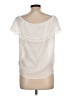 A. Byer Ivory Short Sleeve Blouse Size M - photo 2