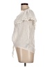 A. Byer Ivory Short Sleeve Blouse Size M - photo 5
