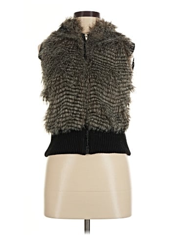 Miss London Faux Fur Vest (view 1)