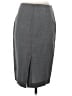 Theory Solid Gray Wool Skirt Size 0 - photo 2