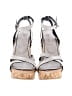 Miu Miu 100% Leather Silver Wedges Size EU 37 - photo 2