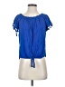 Westport 100% Rayon Blue Short Sleeve Blouse Size XS - photo 1