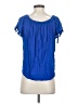 Westport 100% Rayon Blue Short Sleeve Blouse Size XS - photo 2