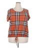 Urban Rose 100% Polyester Brown Short Sleeve Top Size 2X - photo 1