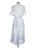 Vince. 100% Polyester Tie-dye Blue Casual Dress Size L - photo 2
